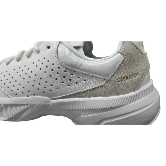 Adidas CourtJam Control 3 Premium Men\'s Size 10 (Women\'s 11) Triple White JI4235 main image 4